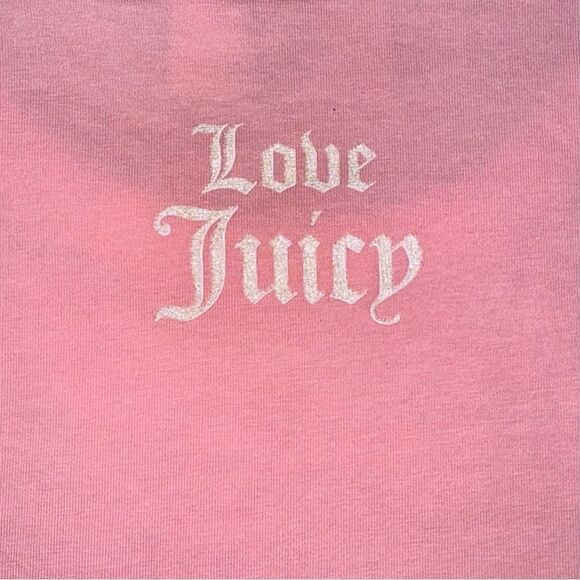Juicy Couture JUICY GIRL NEXT DOOR Hilton Glitter T-Shirt Juicy Pink Sz X-Large - Picture 6 of 9